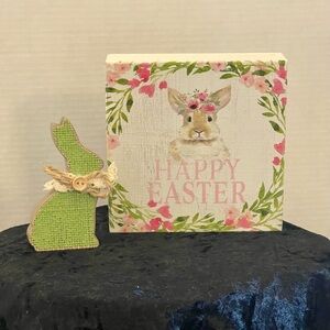 Quill to Paper Sixtrees Happy Easter! 
 With a Wooden bunny clip on the back!
